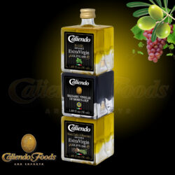 Stackable Set Basil & Black Garlic/Rosemary Infused Extra Virgin Olive Oils with Balsamic Vinegar 3/50 ml Glass Bottles