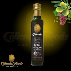 Black Garlic & Rosemary Infused Extra Virgin Olive Oil 250 ml Glass Bottle